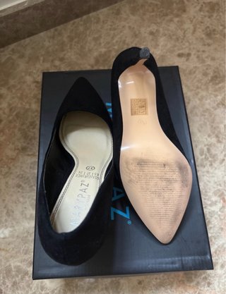 Tacones Marypaz negros aterciopelados