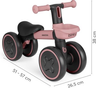 BICICLETA SIN PEDALES BLINKY 1-3 AÑOS CON LUCES