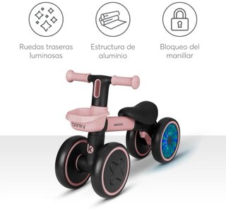 BICICLETA SIN PEDALES BLINKY 1-3 AÑOS CON LUCES