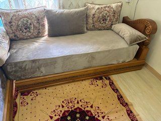Salón Marroquí Beige y Morado 2,50/1,95/70