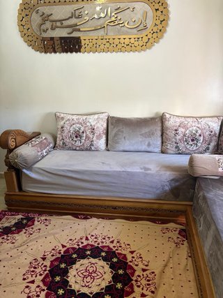 Salón Marroquí Beige y Morado 2,50/1,95/70