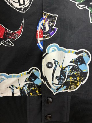 Chaqueta Bomber New Era Negra NBA