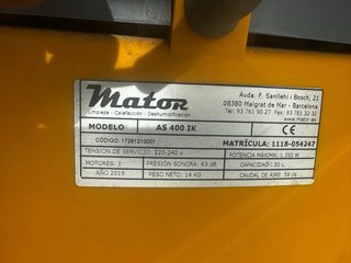 Aspirador Industrial Mator AS 400 IK