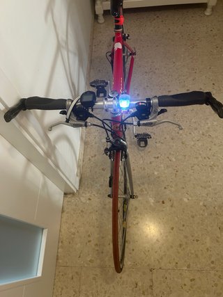 Bicicleta Cannondale Saeco Paseo Roja poco uso.