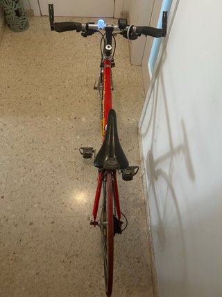 Bicicleta Cannondale Saeco Paseo Roja poco uso.