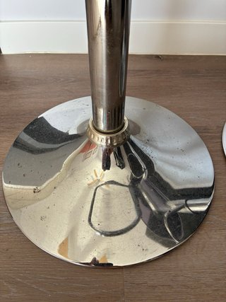 2 Taburetes de cocina (Metacrilato y Plateado)