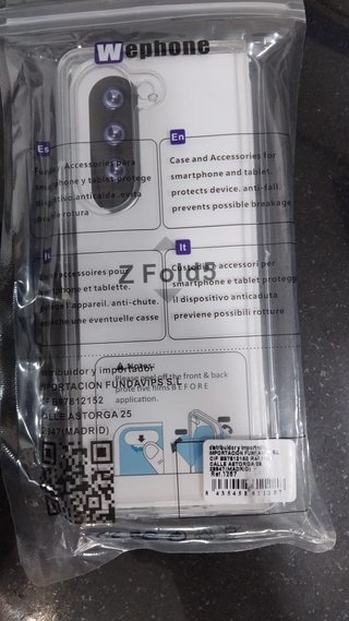 Funda Samsung Galaxy Z Fold 5 Transparente