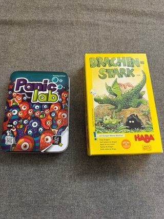 Juego de mesa Panic Lab y Drachen Stark HABA