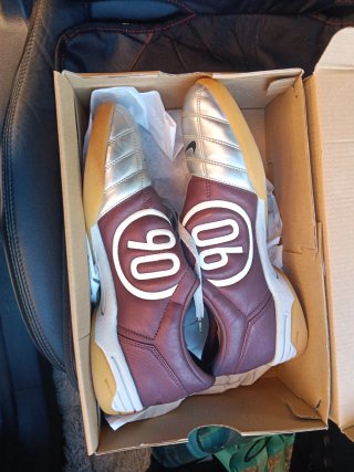 Zapatillas Futsal Nike Marrón y Plata
