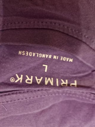 Camiseta Primark Morada Talla M
