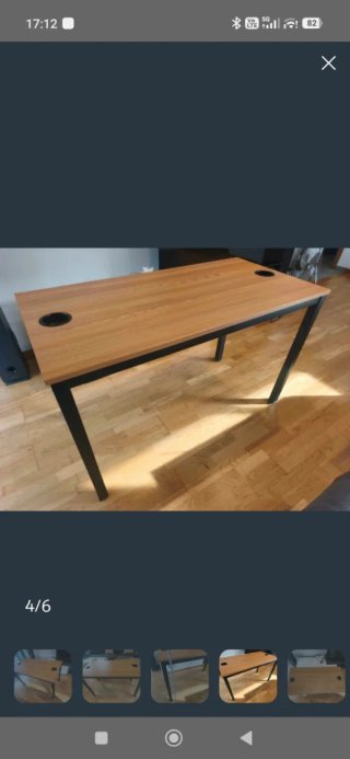 Mesa de estudio/oficina madera y metal