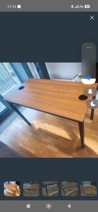 Mesa de estudio/oficina madera y metal