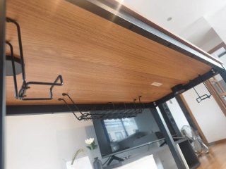 Mesa de estudio/oficina madera y metal