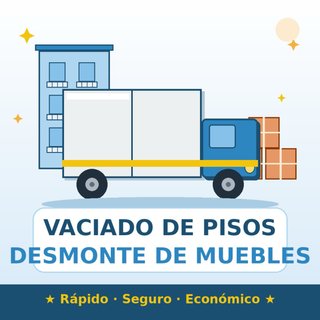 VACIADO DE PISOS -DESMONTAJE Y MONTAJE DE MUEBLES