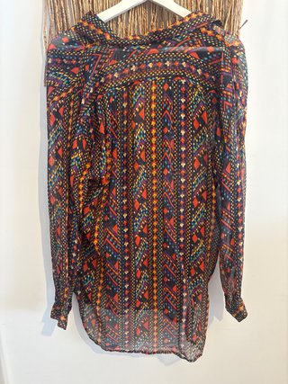 Camisa vintage Frida multicolor talla única