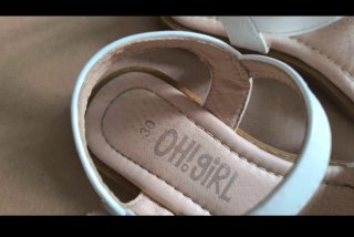 Sandalias SIHO niña blancas y plateadas talla 30
