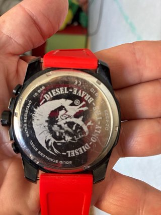 Reloj Diesel Negro y Naranja Cronógrafo