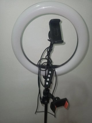 Aro de luz con soporte y móvil