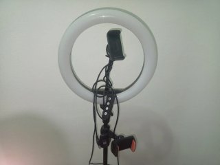 Aro de luz con soporte y móvil