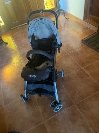 Carrito de bebé Besrey gris