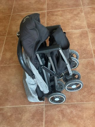 Carrito de bebé Besrey gris