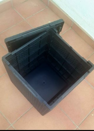 Conjunto Sofás Jardín + Mesita Ratán + cojines