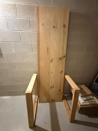 Escritorio doble de madera
