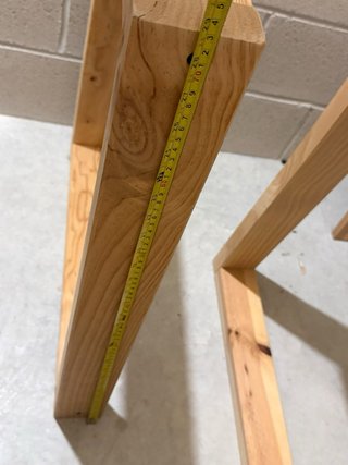 Escritorio doble de madera