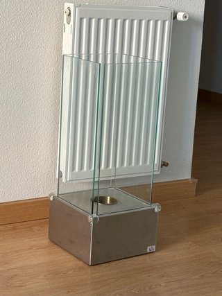 Chimenea Bioetanol Hogar Cristal Metal