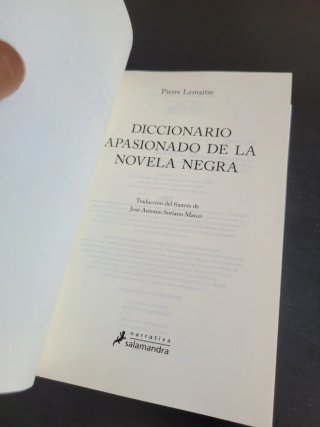 Diccionario apasionado de la novela negra