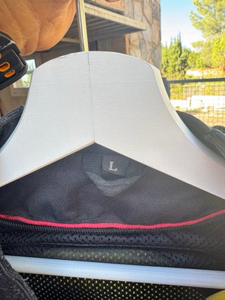 Chaqueta de moto de cuero negra