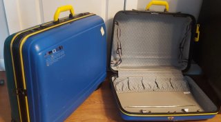 Maletas Vintage Azul y Turquesa