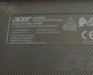 Chromebook Acer Negro/Gris