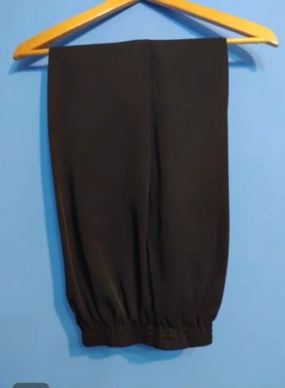 Pantalones negros talla grande mujer