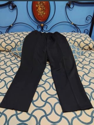 Pantalones negros talla grande mujer