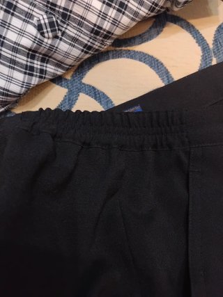 Pantalones negros talla grande mujer