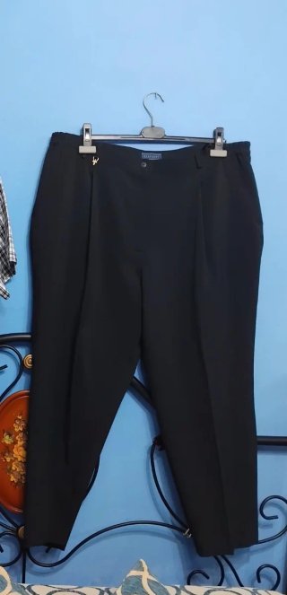 Pantalones negros talla grande mujer