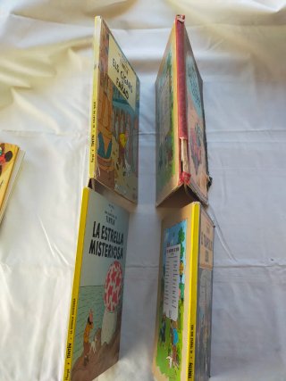 LOTE 4 CÓMICS VINTAGE TINTÍN (ED. JUVENTUD).