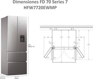 Frigorífico Americano Haier HFW7720EWMP NUEVO