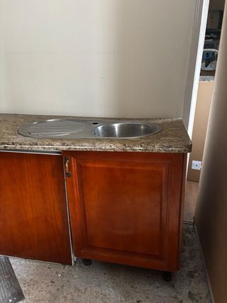 Muebles de cocina madera y piedra