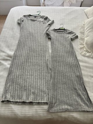 Vestido Madre e Hija Gris