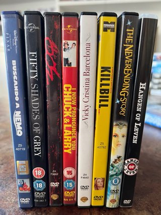 Pack 8 Películas DVD (Acción, Comedia, Drama)