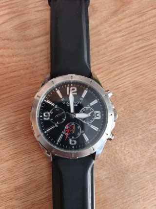 Reloj Viceroy Hombre Negro y Plateado