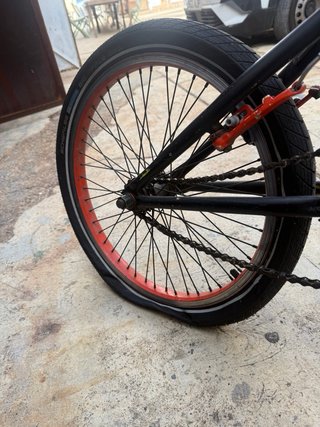 Bicicleta BMX Freestyle 20 Negro Mate Naranja