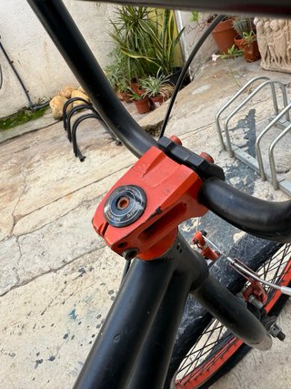 Bicicleta BMX Freestyle 20 Negro Mate Naranja