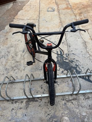 Bicicleta BMX Freestyle 20 Negro Mate Naranja
