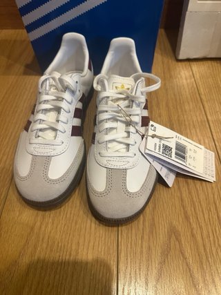 Adidas Samba Blancas/Burdeos Nuevas Talla 35