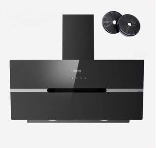 Campana extractora CIARRA negra 90cm