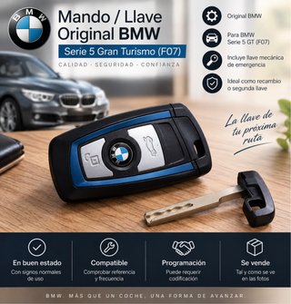 Llave Mando Original BMW Serie 5 GT (F07)