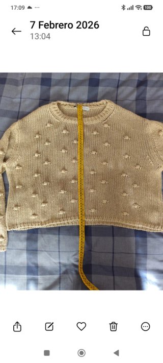 Zara jersey algodón beige